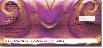 Ornate Curl Personalized Checks