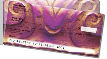 Ornate Curl Side Tear Personalized Checks