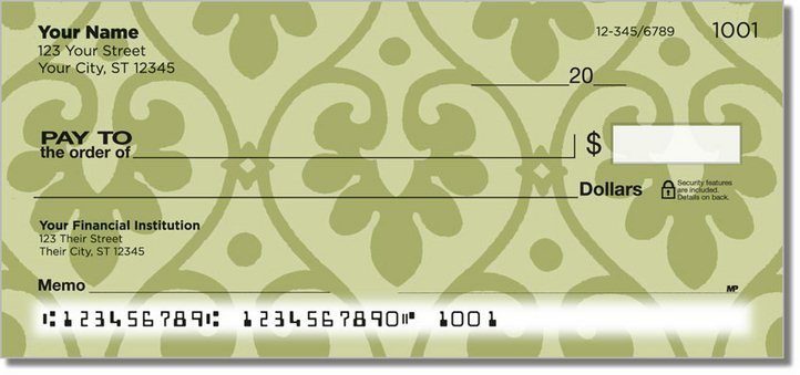 Ornate Heart Personal Checks