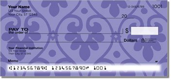 Ornate Heart Personalized Checks