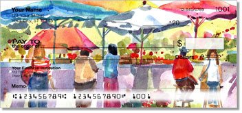 Outdoor Scene Sketches Personalized Checks