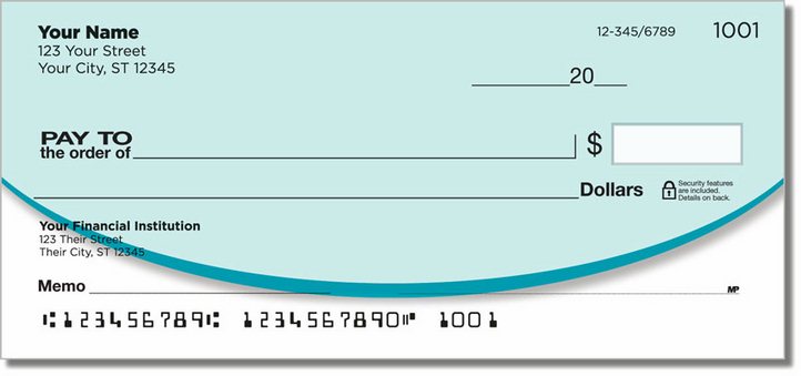 Oval Line Personal Checks