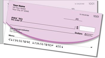 Oval Line Side Tear Personalized Checks