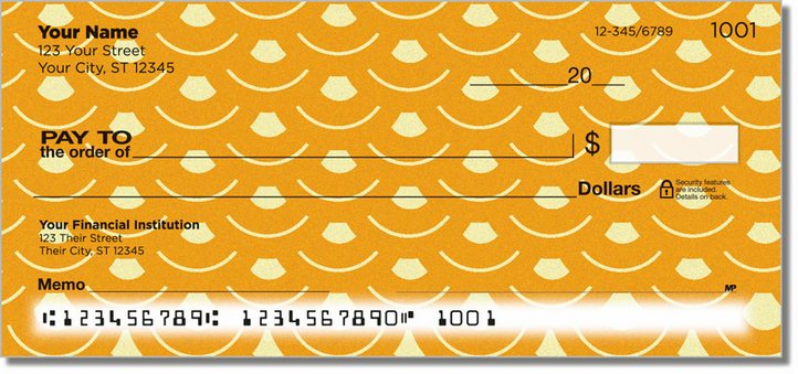 Overlap Pattern Personal Checks