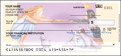 PETA Respect Your Fellow Earthlings Personal Checks