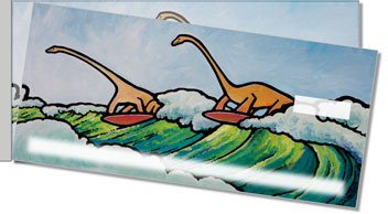 Pacific Dinosaur Side Tear Personalized Checks
