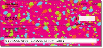 Paint Splatter Personalized Checks