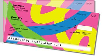 Paint Strokes Side Tear Design Checks