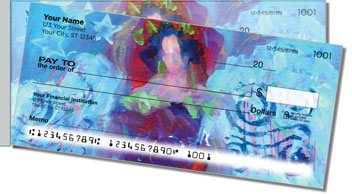 Painted Figure Side Tear Personalized Checks