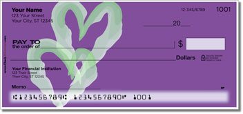 Painted Heart Design Checks