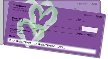 Painted Heart Side Tear Design Checks