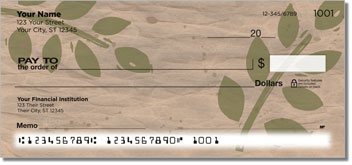 Painted Leaf Design Checks