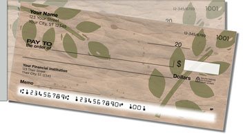 Painted Leaf Side Tear Design Checks