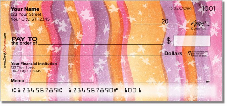 Painted Pattern Personal Checks