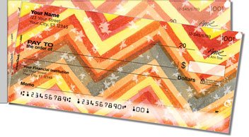 Painted Pattern Side Tear Personalized Checks