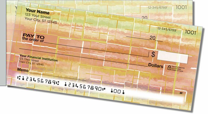 Painted Tile Side Tear Personal Checks