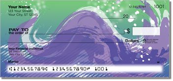 Painted Wave Personalized Checks