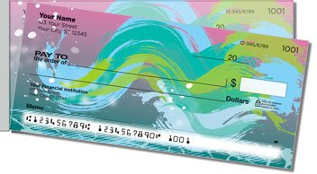 Painted Wave Side Tear Design Checks