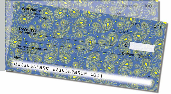 Paisley Pattern Side Tear Personal Checks
