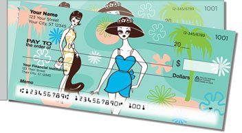 Palm Springs Mod Side Tear Personalized Checks