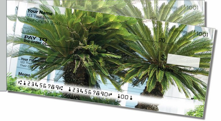 Flump Tree Check In Palm Tree Side Tear Personal Checks - Personal Checks TM