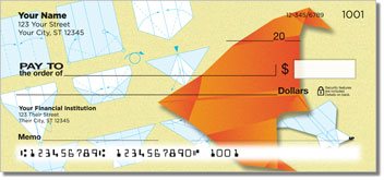 Paper Airplane Personalized Checks