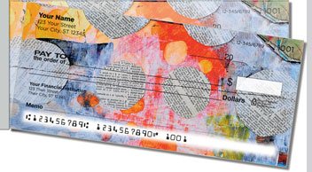 Paper Circle Side Tear Design Checks