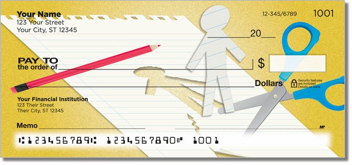 Paper Cutout Personal Checks