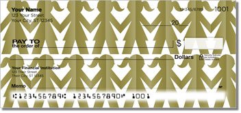 Paper Cutout Personalized Checks