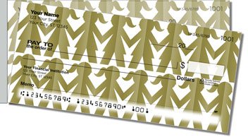 Paper Cutout Side Tear Personalized Checks