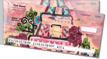 Paris Romance Side Tear Personalized Checks