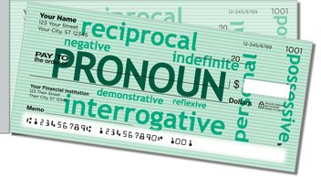 Parts of Speech Side Tear Personalized Checks