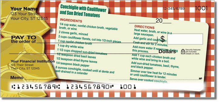 Pasta Recipe Personal Checks