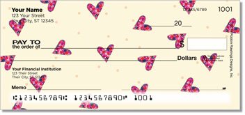 Patchwork Heart Personalized Checks