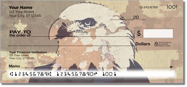 Patriotic Eagle Personal Checks