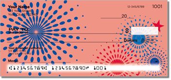 Patriotic Fireworks Design Checks