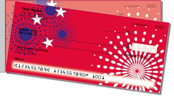 Patriotic Fireworks Side Tear Checks