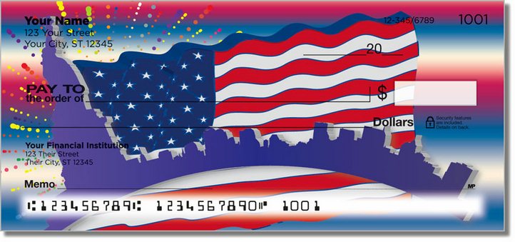 Patriotic Party Personal Checks