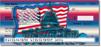 Patriotic Party Personalized Checks