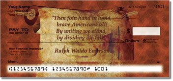 Patriotic Quote Personalized Checks