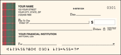 Pay It With Plaid Personal Checks