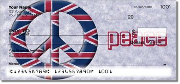 Peace Sign Personalized Checks