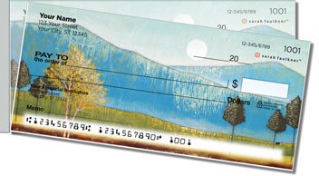Peaceful Art Side Tear Personalized Checks