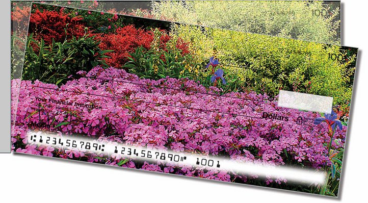 Peaceful Garden Side Tear Personal Checks