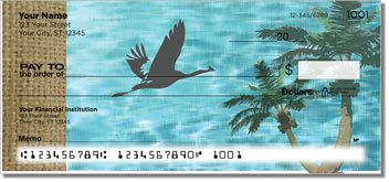 Peaceful Palm Tree Personalized Checks