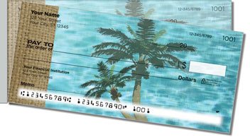 Peaceful Palm Tree Side Tear Design Checks