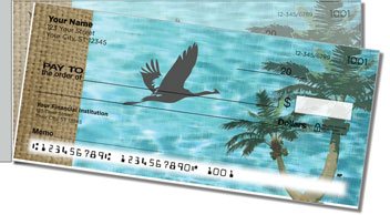 Peaceful Palm Tree Side Tear Personalized Checks