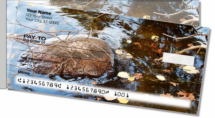 Peaceful River Side Tear Personal Checks