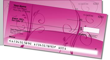 Peaceful Vine Side Tear Personalized Checks
