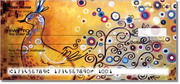 Peacock Art Design Checks